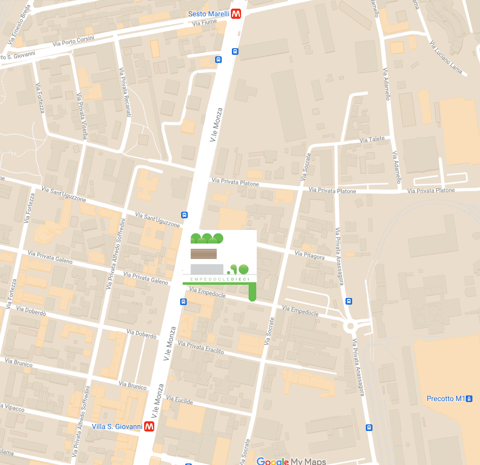 Mappa progetto Empedocle 10 nuova costruzione appartamenti Milano