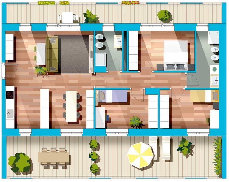 Quadrilocali di nuova costruzione a MIlano. Progetto Empedocle de La Torrazza cooperativa di abitanti