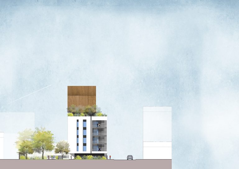 Prospetto Est progetto Empedocle 10 Milano nuove costruzioni appartamenti